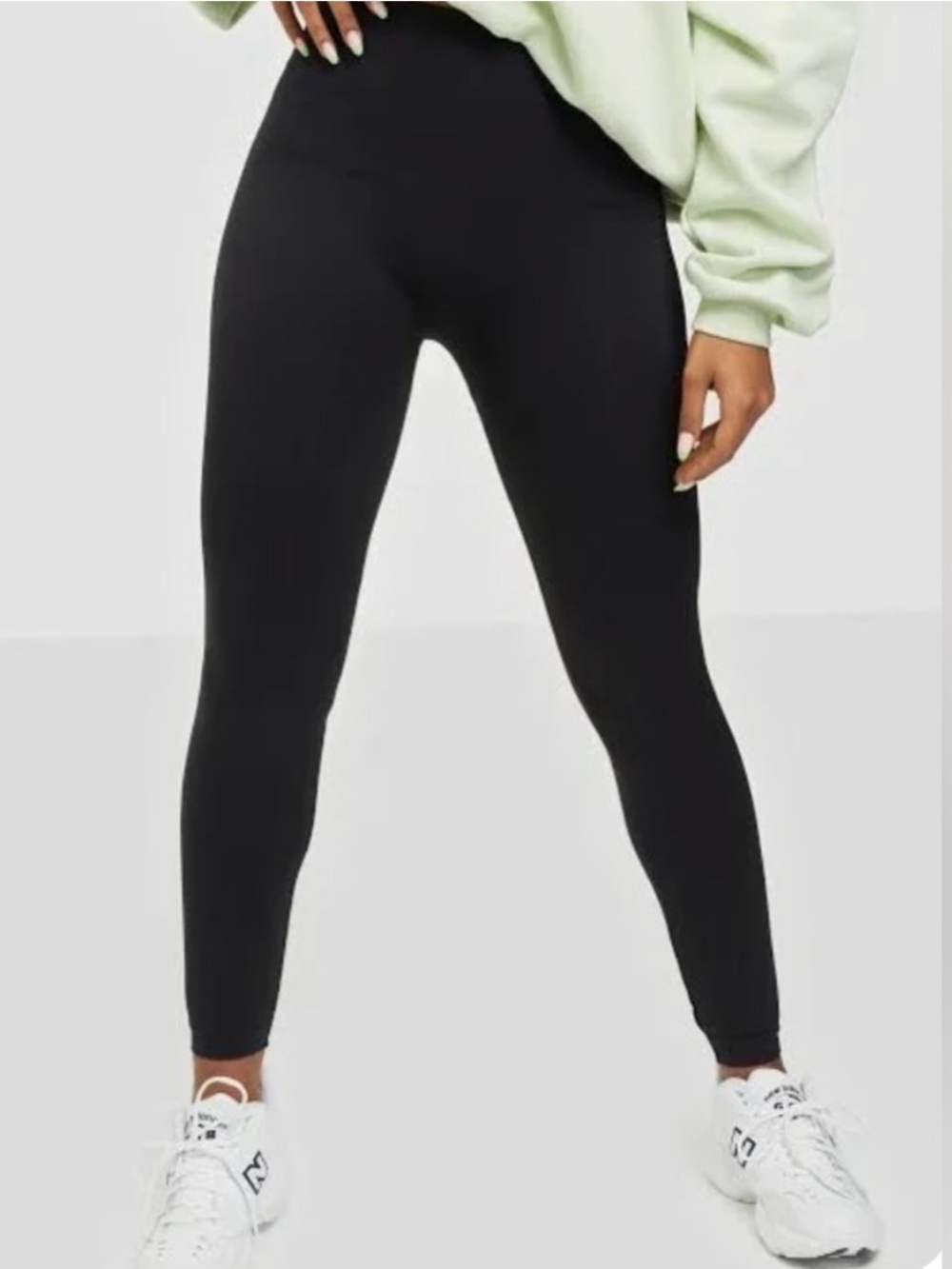 Spanx Look At Me Now Leggings Black Seamless Size Large